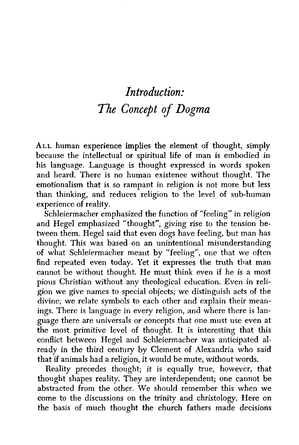 The Concept of Dogma